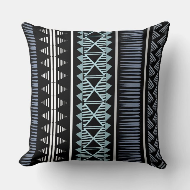 Coussin décoratif bleu/vert (Recto)