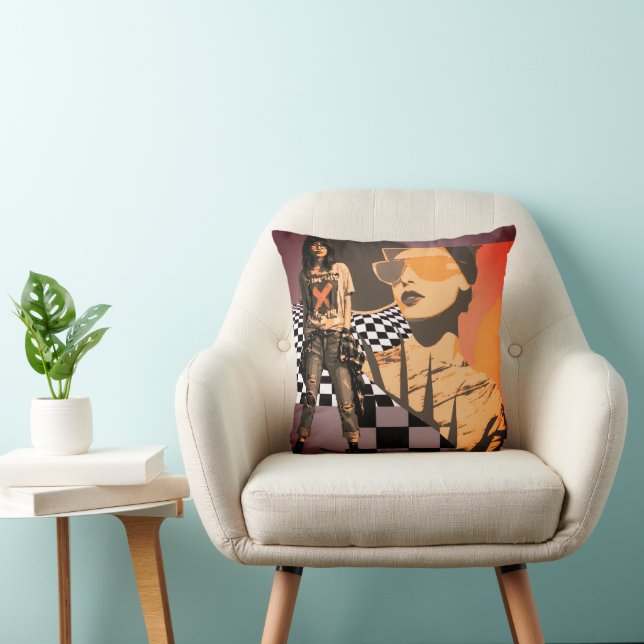 Coussin décoratif "Bold Voices, Soft Spaces" (Chaise)