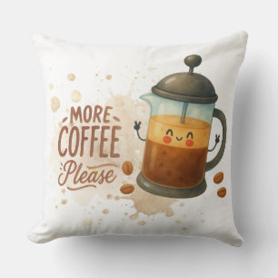 Coussin décoratif Café Mignon Presse Française - P