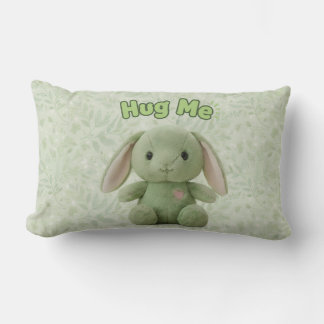 Coussin décoratif "Câlins-moi mon lapin"