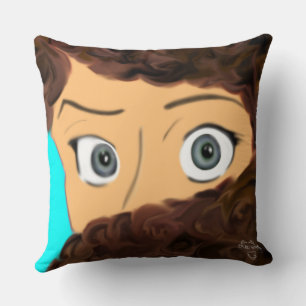Coussin décoratif Calm Owl + Raised Eyebrow Mood