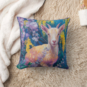 Coussin décoratif Capricorne Chanceux Cottagecore