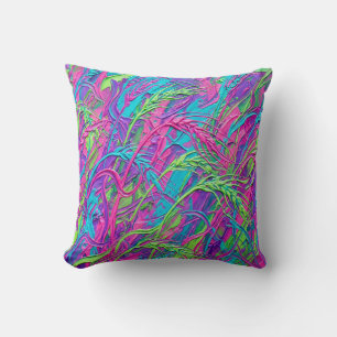 Coussin décoratif champ de blé néon – Accent moder