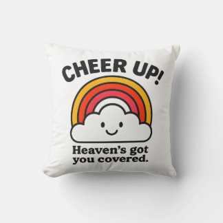 Coussin décoratif 'Cheer Up – Heaven’s Got You Cut
