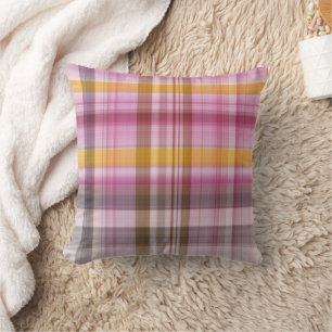 Coussin décoratif classique rose orange