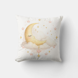 Coussin décoratif Croissant de Lune & Nuages Rêveu