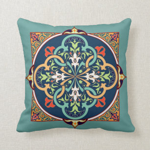 Coussin décoratif d'art persan de l'Islam