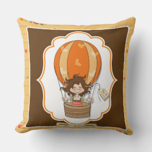 Coussin décoratif de ballons volants