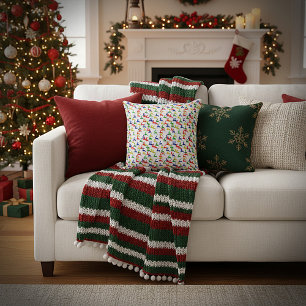 coussin décoratif de cerf de Noël