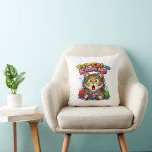Coussin décoratif de chaton mignon Kawaii