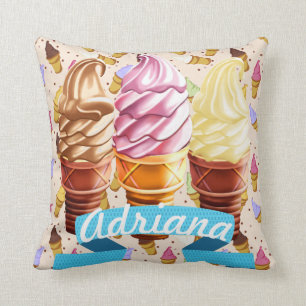 Coussin décoratif de Cutie de cornet de crème