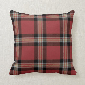 coussin décoratif de divan d'accent de tartan de