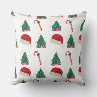Coussin décoratif de joie de Noël – Chapeau de Pèr
