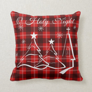 Coussin décoratif de Noël en plastique rouge