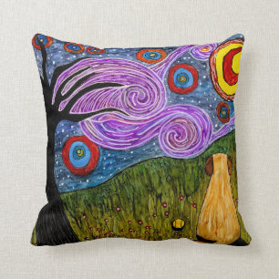 Coussin décoratif de nuit étoilée de chienchien