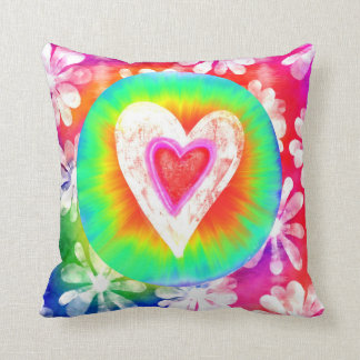 Coussin décoratif de style de cravate de coeur