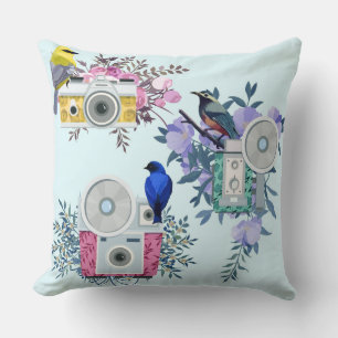 Coussin décoratif d'oiseaux