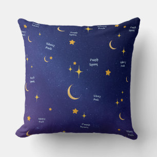 Coussin décoratif « Doux rêves » sous le ciel noct