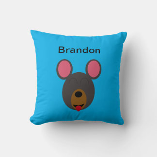 Coussin décoratif emoji grimace