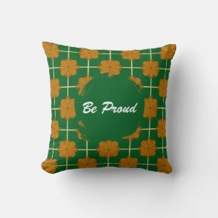 Coussin décoratif en forme de carreau floral Retro