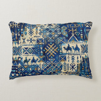 Coussin décoratif en patchwork Tifinagh Touareg | 