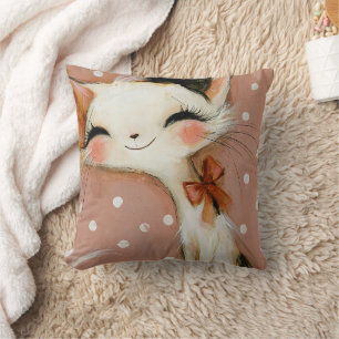 Coussin décoratif en terracotta rose poussiéreux a