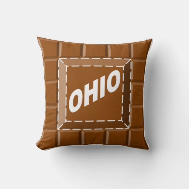 Coussin décoratif enfants CHOCOLAT  OHIO (Recto)