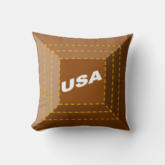 Coussin décoratif enfants CHOCOLAT  USA