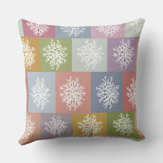 Coussin décoratif Fleurs pastel aquarelle – 2 Élég