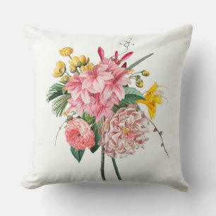 coussin décoratif floral chic élégant tendance