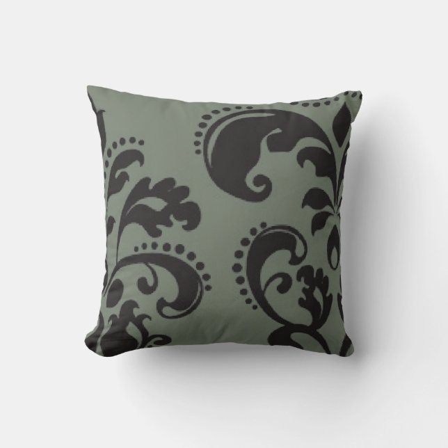 Coussin décoratif gris argenté (Recto)