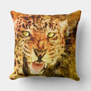 Coussin décoratif Grunge Jaguar