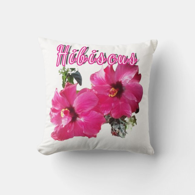 Coussin décoratif Hibiscus (Recto)