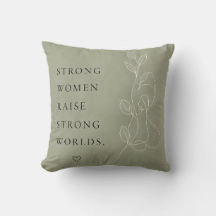 Coussin Décoratif Inspirant Vert Sauge Moderne