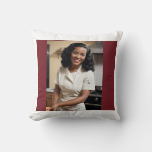 Coussin décoratif inspiré des années 40 