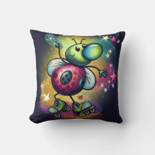 Coussin décoratif Ladybug Roller Disco
