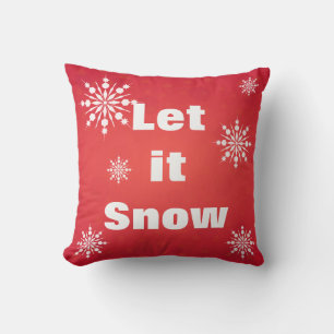 Coussin Décoratif Laissez tomber la neige Flocon de neige 