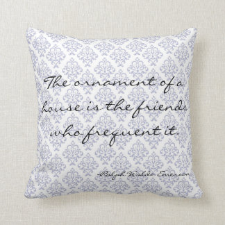 Coussin décoratif littéraire à la maison de