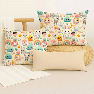 Coussin Décoratif Mignon Kawaii Lapin Pastel Douce