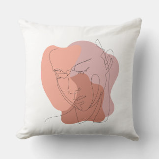 Coussin décoratif minimaliste 16" x 16"