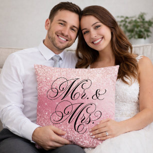 Coussin décoratif Monsieur et Madame avec ombre ro