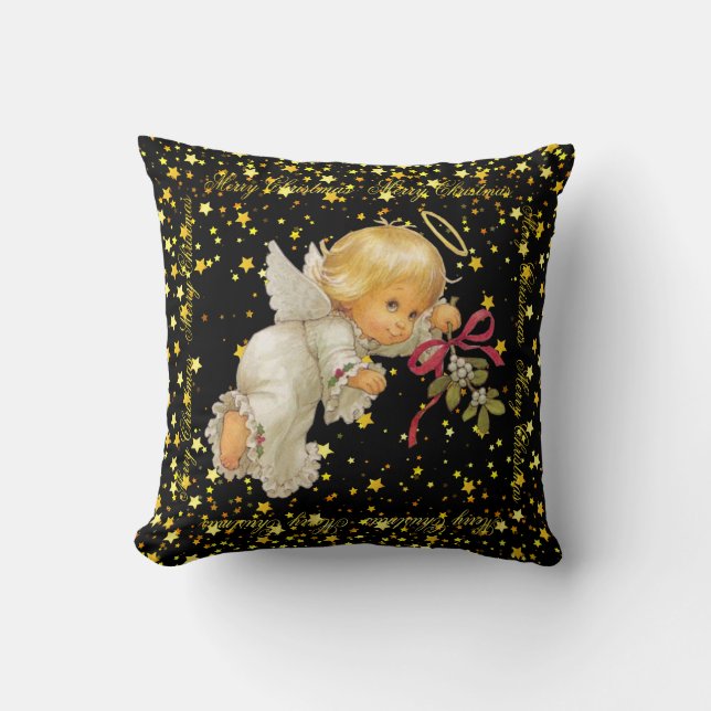 Coussin décoratif Petit Ange Mignon (Recto)