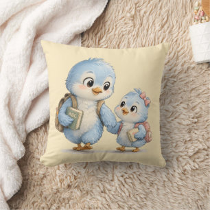 Coussin Décoratif Petit Oiseau Frère Soeur
