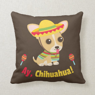 Coussin décoratif pour chambre à thème chien Chihu