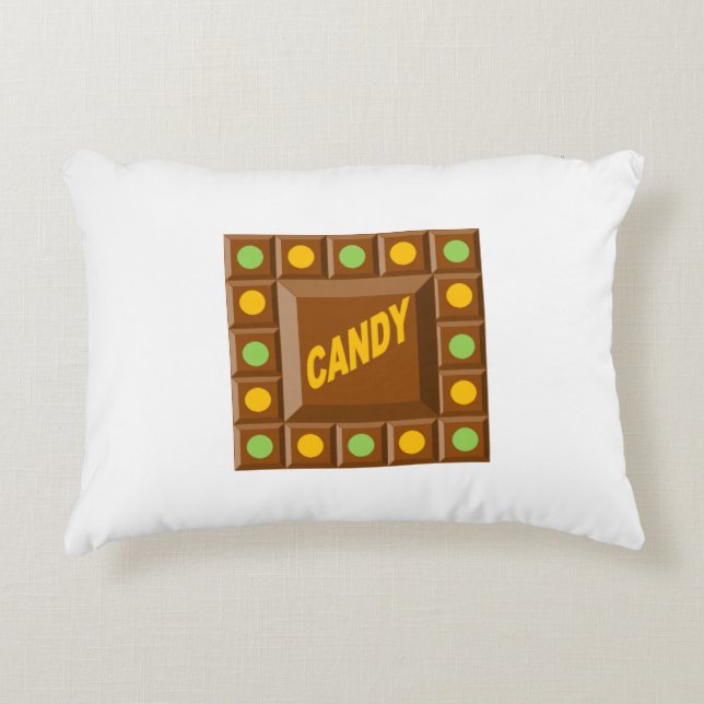 Coussin décoratif pour enfants  CHOCOLAT  CANDY Accent Pillow (Front)