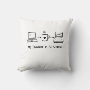 Coussin décoratif pour travailleur à distance avec