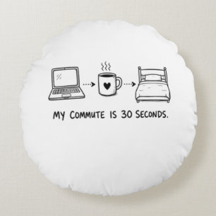 Coussin décoratif pour travailleur à distance avec