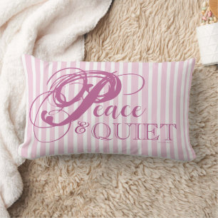 Coussin décoratif rayé Peace & Quiet (rose)