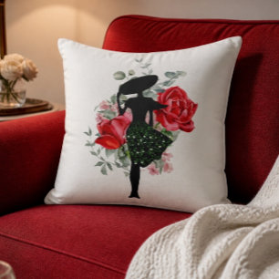 Coussin décoratif Red Rose et mode