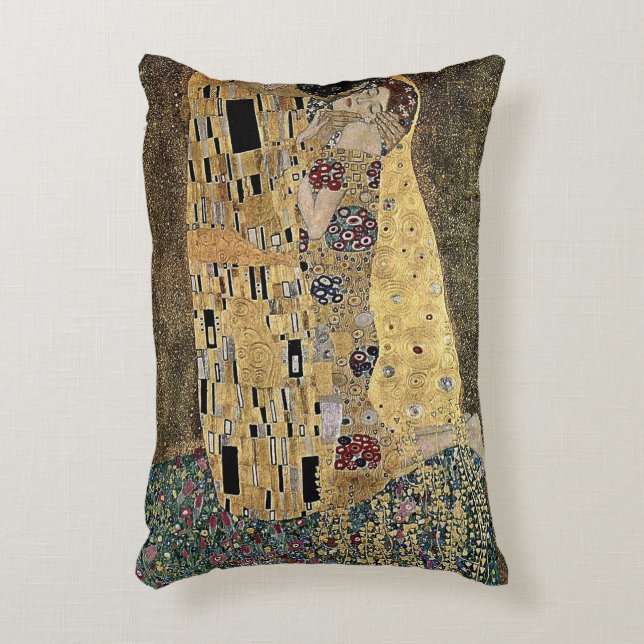 Coussin décoratif représentant Le Baiser de Gustav (Devant(Vertical))
